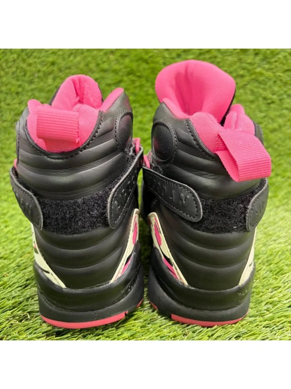 Nike Air Jordan 8 Retro Pinksicle Black Girls Size 6.5Y Basketball Shoes Sneaker